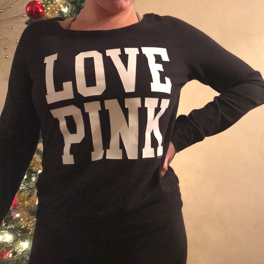 Pink Victoria’s Secret woman’s sweat shirt